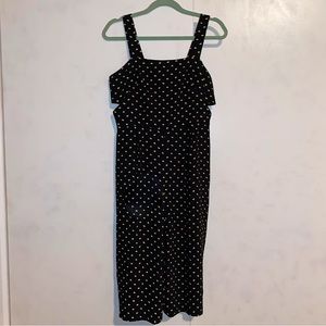 TopShop Floral Jumpsuit with Cutouts